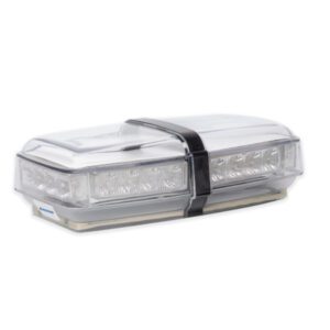 6 LED`s Lightbar Amber Clear Lens, 12/24v, 1 Bolt, L277mm, A101