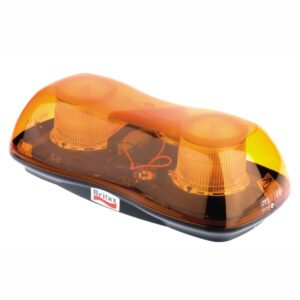 Lightbar Amber Lens, 2 Rotating Modules, 12/24v, 1 Bolt, L420mm, A431