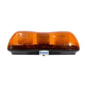 2 LED`s Lightbar Amber Lens, 12/24v, Magnetic, L420mm, A524