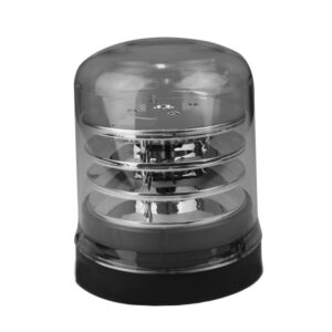 LED Beacon Amber Clear Lens, 12/24v, 3 Bolt B200
