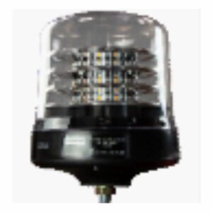 LED Beacon Amber Clear Lens, 12/24v, 1 Bolt B201