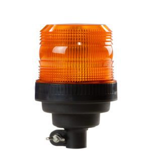 9 LED Beacon Amber, 12/24v, Flexi-Pole Ecco Silver