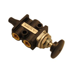 3/2 Black Button Spring Valve 03040402