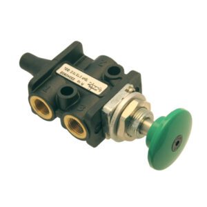 3/2 Button Spring Valve (Green) 03040502