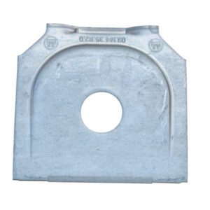 Wearing Plate, M30 / 121 x 125 x 5, Angled