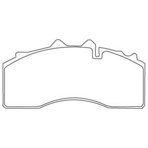 Brake Pad Set WVA29227, Caliper BPW TSB3709