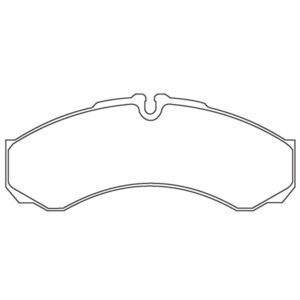 Brake Pad Set WVA29121, Caliper Brembo Universal