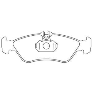Brake Pad Set WVA21592, Caliper Teves