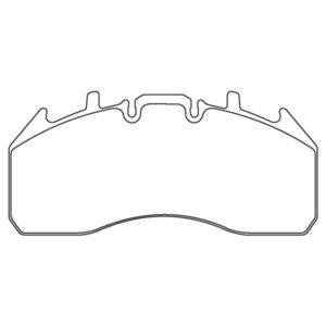 Brake Pad Set WVA29187, Caliper Meritor