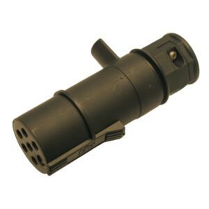 7 Pin Black Plastic Socket Normal, Screw Terminals