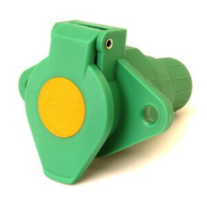 7 Pin Green Plastic Socket Supplementary, Screw Terminals