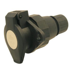 7 Pin Black Plastic Socket Normal, Screw Terminals