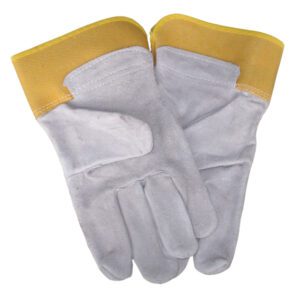 Leather gloves abrasive and tear resistant