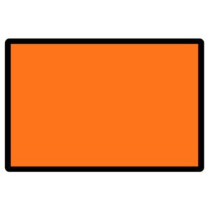Marker Board Hazard ADR Plate Alloy 400 x 300mm