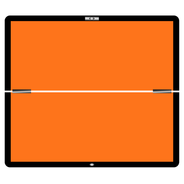 Marker Board Hazard ADR Plate Alloy Horizontal Folding 400 x 300mm