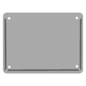 Hazard Plate Holder Alloy 410 x 310mm For HZB