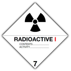 Marker Board ADR Hazard Diamond Class 7A Alloy 300 x 300mm