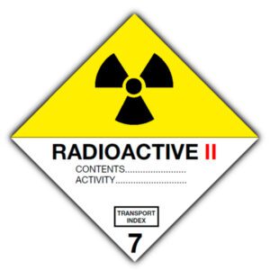Marker Board ADR Hazard Diamond Class 7B Alloy 300 x 300mm