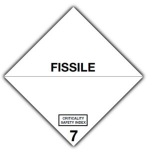 Marker Board ADR Hazard Diamond Class 7E Alloy 300 x 300mm