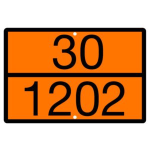 Marker Board Hazard ADR Diesel Fuel