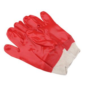 PVC Red Gloves