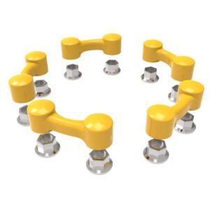 Safe Wheel Twin Indicator 32mm Yellow PCD 335mm 10 Stud