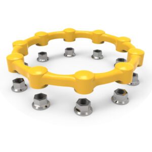 Safe Wheel Indicator 32mm Yellow PCD 335mm 10 Stud