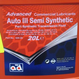 Transmission Oil Auto III Semi Synthetic 20L