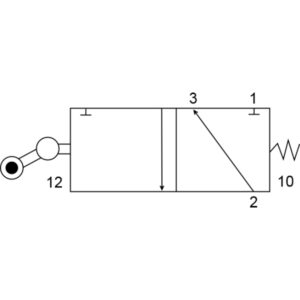 3/2 Roller Lever Valve 03029302