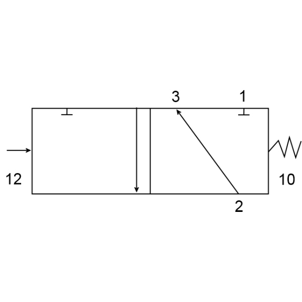 3/2 Pilot Spring Valve 03040102