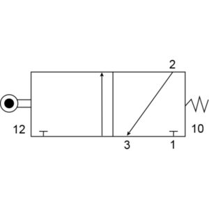 3/2 Roller Trip Valve S/666/8