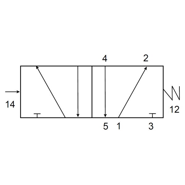 5/2 Pilot Spring Valve V61B5D7A-XA090 - Image 2
