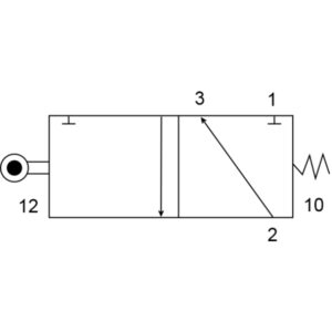 3/2 Roller Spring Valve 03040202