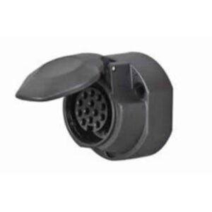 13 Pin Plastic Caravan Socket with Fog Cut Out – 12V Pack Qty 1