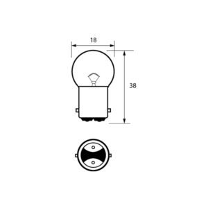 150 24V 5W BA15D Pack Qty 1
