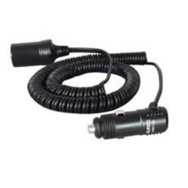 2.45m Retractable Cable with Cigarette Lighter Plug & Socket - 5A Pack Qty 1