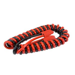 2 Core Twisted Pair Retractable Cable, 130A With RED High Current Connectors – 3M Pack Qty 1
