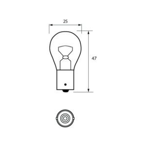 241 BA15S 24V 21W Pack Qty 1