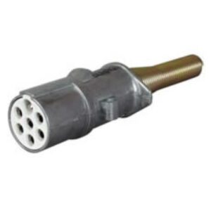 24V 7 Pin Alloy Trailer Socket – ISO 3731(24S) Pack Qty 1