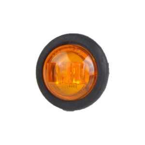 25mm Amber Round LED Marker Lamp – 12/24V Pack Qty 1