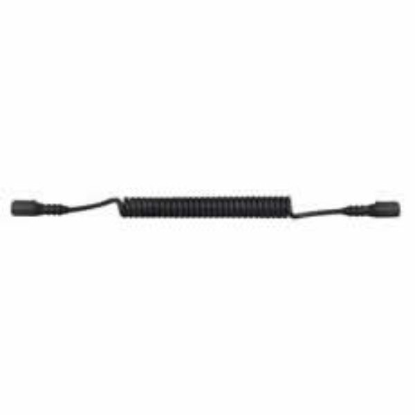 3 Core Retractable Rubber Sheath Cable with 2 Sockets - 3 Metre Pack Qty 1