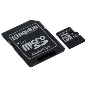 32GB micro SDHC Class 10, UHS-I, speeds up to 80MB/s read, 10MB/s write with full size adapter Pack Qty 1