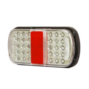 4 Function LED Small Rear Combination Lamp – Stop/Tail/Direction Indicator/Relfex Reflector – 12/24V Pack Qty 1