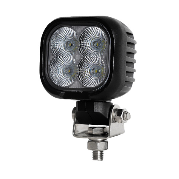 4 x 10W Compact Flood Beam LED Work Lamp With DT Connector - 12/24V Pack Qty 1