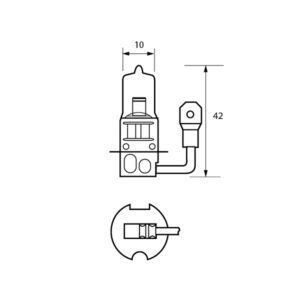 460 24V 70W H3 HALOEN Pack Qty 1