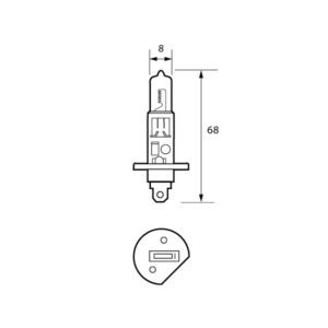 466 24V 70W H1 HALOGEN Pack Qty 1