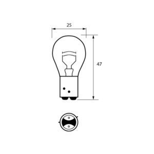 566 21/4W BAZ15D Pack Qty 1