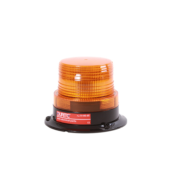 Amber Low Profile LED Beacon with 3 Bolt Fixing - 12-110V Pack Qty 1
