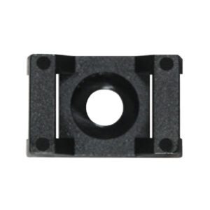 Black Fixing Base for up to 9mm Cable Ties – 23 x 15mm Pack Qty 25