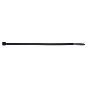 Black Nylon 6.6 Cable Ties with Stainless Steel Tongue 200 x 7.6mm Pack Qty 100